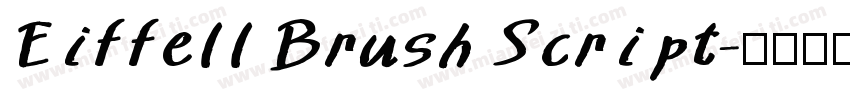 Eiffell Brush Script字体转换